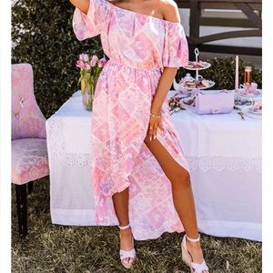 Shop Impressions off the shoulder dress